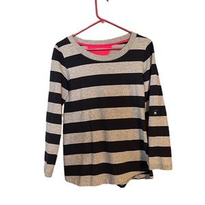 Calvin Klein Performance, grey & navy striped women’s top